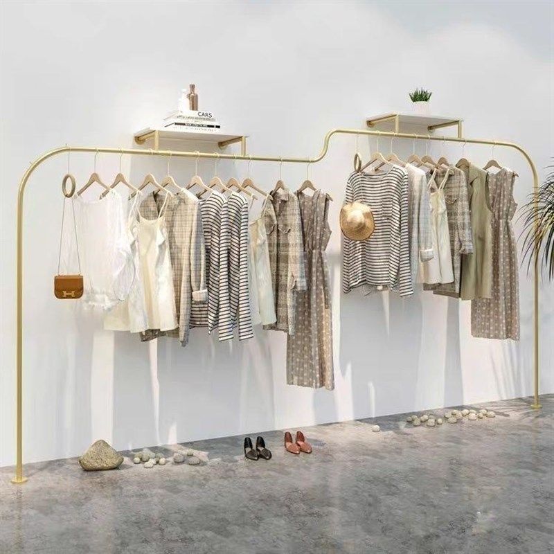 简约服装店上墙壁挂式展示架男女服装通用挂衣服流行创意货架