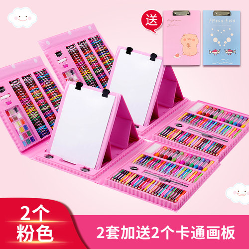 水彩笔套装儿童画笔幼儿园彩色笔可水洗36色24小学生专业美术F绘