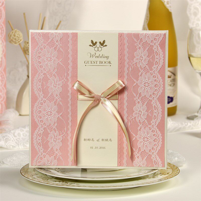 臻囍结婚签到本婚礼记账本礼薄礼金本新F款粉色2020签名册婚庆用