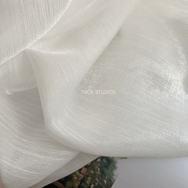 梦幻流星纱透光不透人ins纱帘半遮光卧室窗帘窗纱阳台透气纱帘