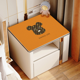 网红床头柜垫布PVC皮革盖布台布 免洗H防尘罩防水防油桌面保护垫