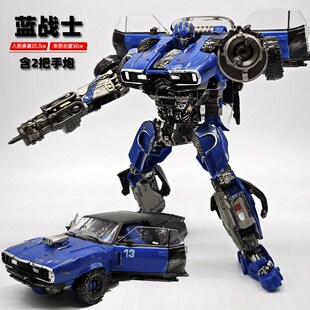 变形模型金刚 百微TW1033战损旧化放大反弹球蓝战士 跑车玩具礼物