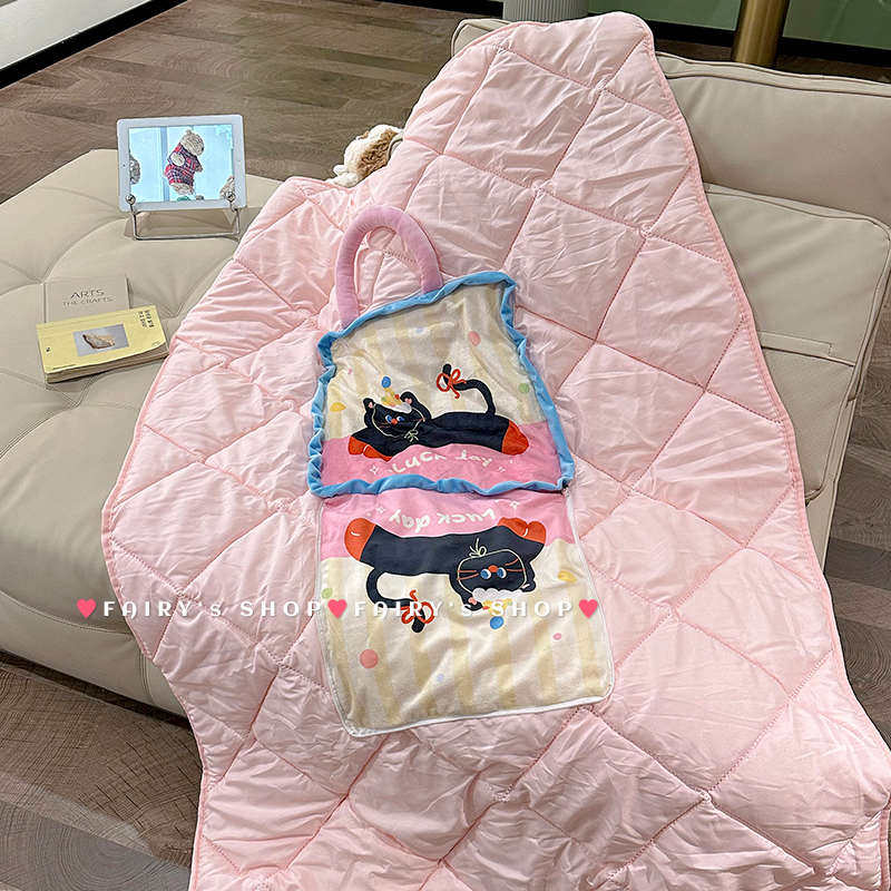 可爱抱枕被两用沙发盖毯加厚宿舍靠枕家用小被子手提办公室午睡毯,居家布艺,抱枕被,淘宝优惠券,粉丝福利购,淘宝优惠卷