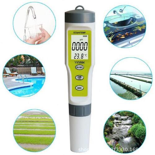 ph/ec/temp温度测试笔ph值ph计ec电导水质大屏幕测试笔水质EZ9902