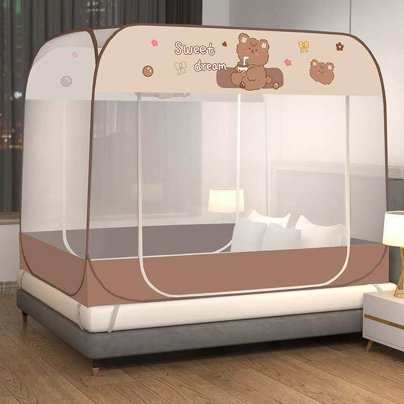 蒙古包蚊帐家用免安装可折叠学生宿舍卧室双开门全底有底双人加密,床上用品,蚊帐,淘宝优惠券,粉丝福利购,淘宝优惠卷