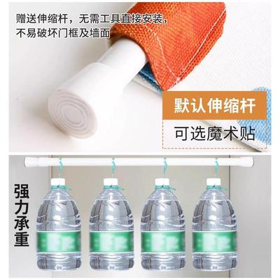 门帘隔断帘高级感玄关遮挡帘2025新款半截式免打孔伸缩杆卧室家用