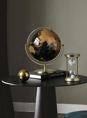 轻奢高档地球仪摆件办公室书桌客厅玄关电视柜酒柜家居装饰品现代