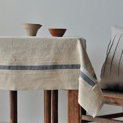 餐桌布棉麻高级感轻奢日系ins北欧茶几长方圆形家用亚麻书台布垫