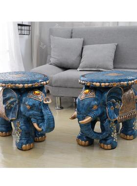 大象凳换鞋凳欧式客厅摆件开业结婚礼物乔迁新居礼品装饰品工艺品