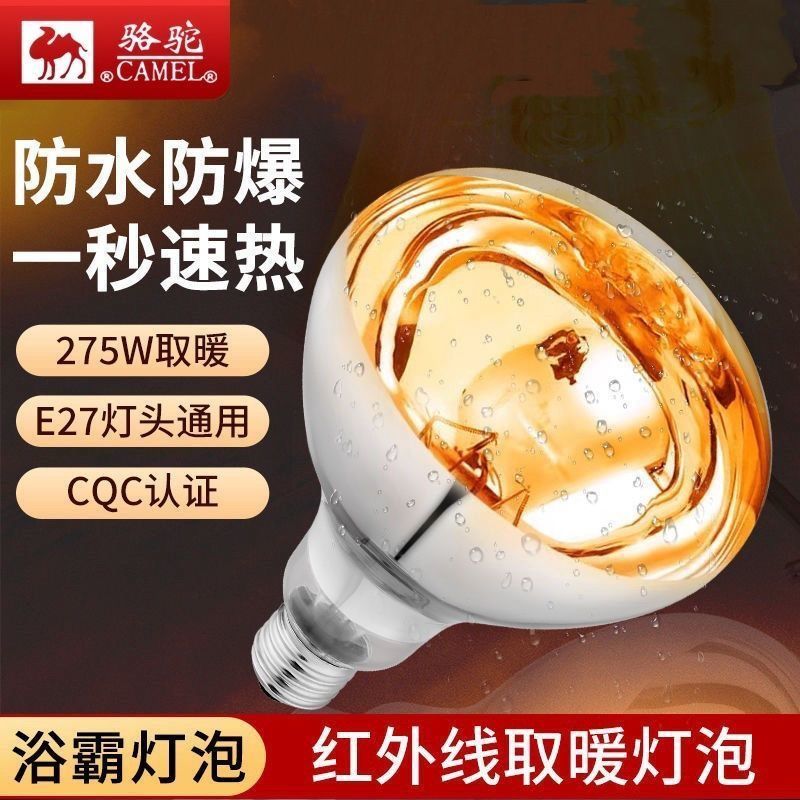 骆驼浴霸灯泡壁挂式浴室防水防爆
