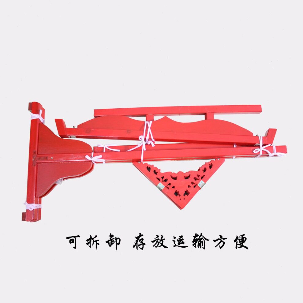 直销木质锣架加固花窗架子适合挂50/60/70/80公分1米铜锣开道锣庆