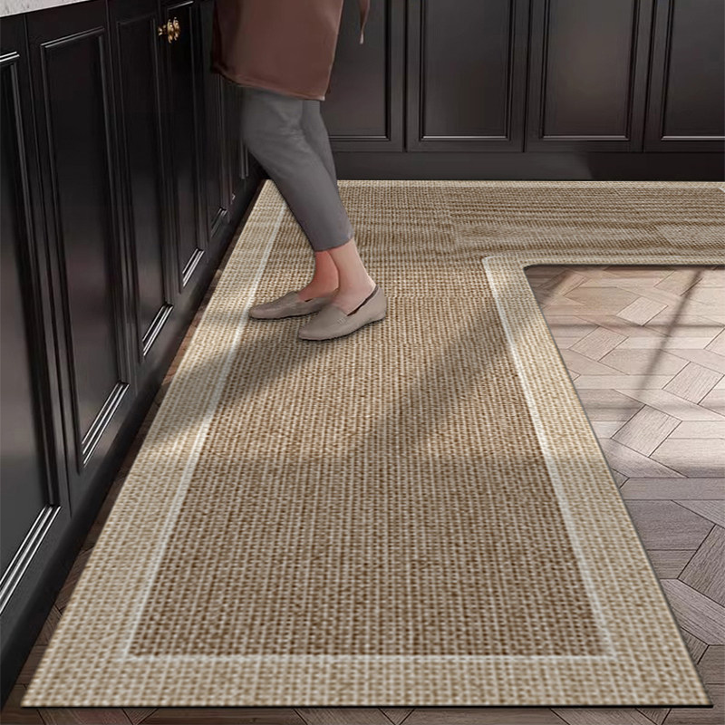 简约风厨房专用L形地垫整块吸水防油脚垫子耐脏防滑可擦免洗地毯,居家布艺,厨房地垫,淘宝优惠券,粉丝福利购,淘宝优惠卷