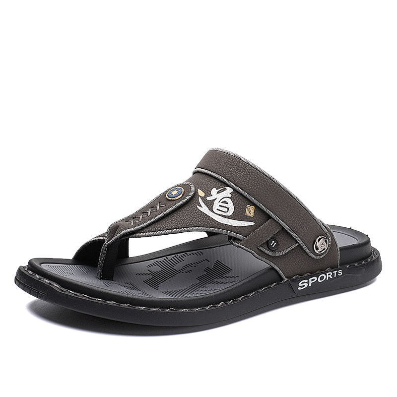 凉鞋男2021夏季新款男士人字拖防滑防臭ins潮两用外穿司机凉拖鞋,流行男鞋,人字拖,淘宝优惠券,粉丝福利购,淘宝优惠卷