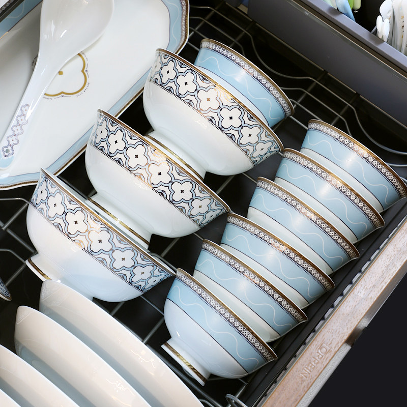 碗家用2024新款骨瓷碗碟套装家用高级感餐具乔迁新居特别好看的碗,餐饮具,碗,淘宝优惠券,粉丝福利购,淘宝优惠卷