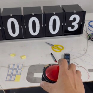 翻转牌 翻g页器 计数器  签到打卡器  出卡器