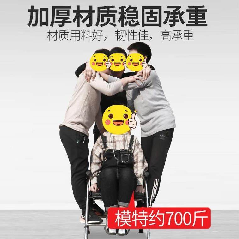 便桶轻便便捷座便器术o后带扶手老人家便携式尿盆半瘫痪老人坐便