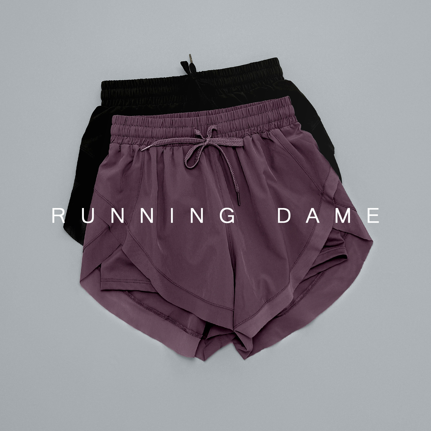 瑜伽速干短裤女网纱拼接宽松防走光高腰跑步外穿假两件运动健身裤