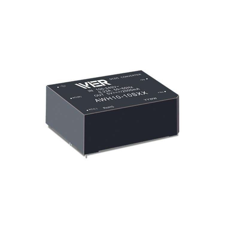 微尔WlER AC-DC 24V 模块电源 小型SIP封装   AWH10-10S24
