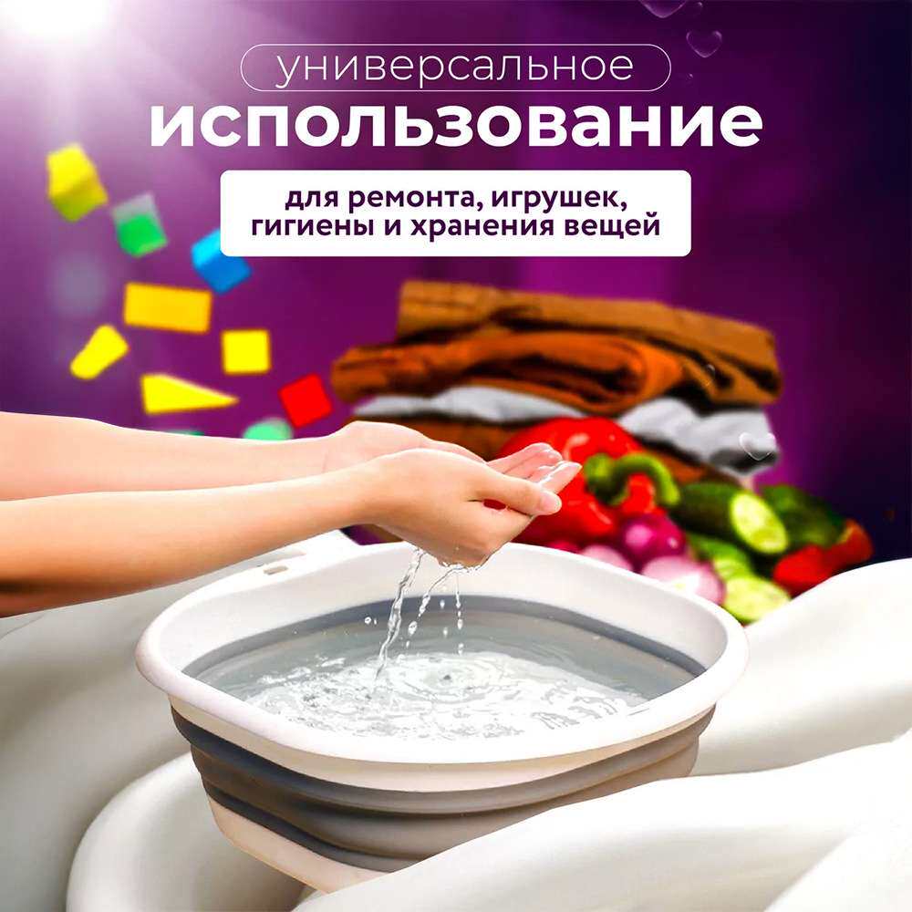 Складные тазы居家收纳折叠盆可悬挂加厚洗脸盆家用