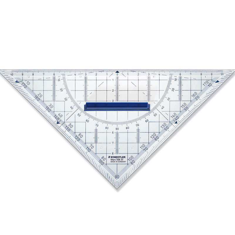 德国施德楼三角板568专业16CM 22CM等腰几何绘图三角板 三角尺高
