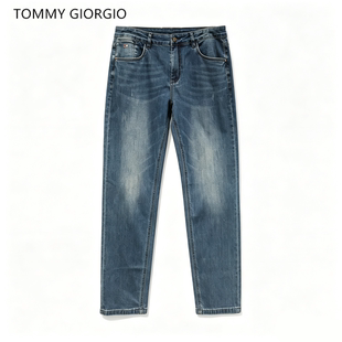 【花花推荐】【Tommy Giorgio 】男式休闲牛仔裤复古美式破洞9133