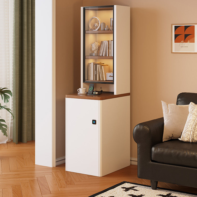 意式智能床头柜书架一体墙角柜窄夹缝柜家用卧室轻奢小户型置物架,住宅家具,床头柜,淘宝优惠券,粉丝福利购,淘宝优惠卷