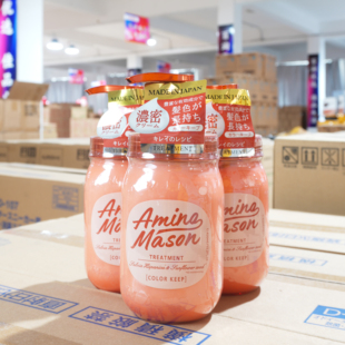 日本阿蜜浓梅森氨基酸锁色女柔顺顺滑毛躁干枯染发固色炫亮润发乳