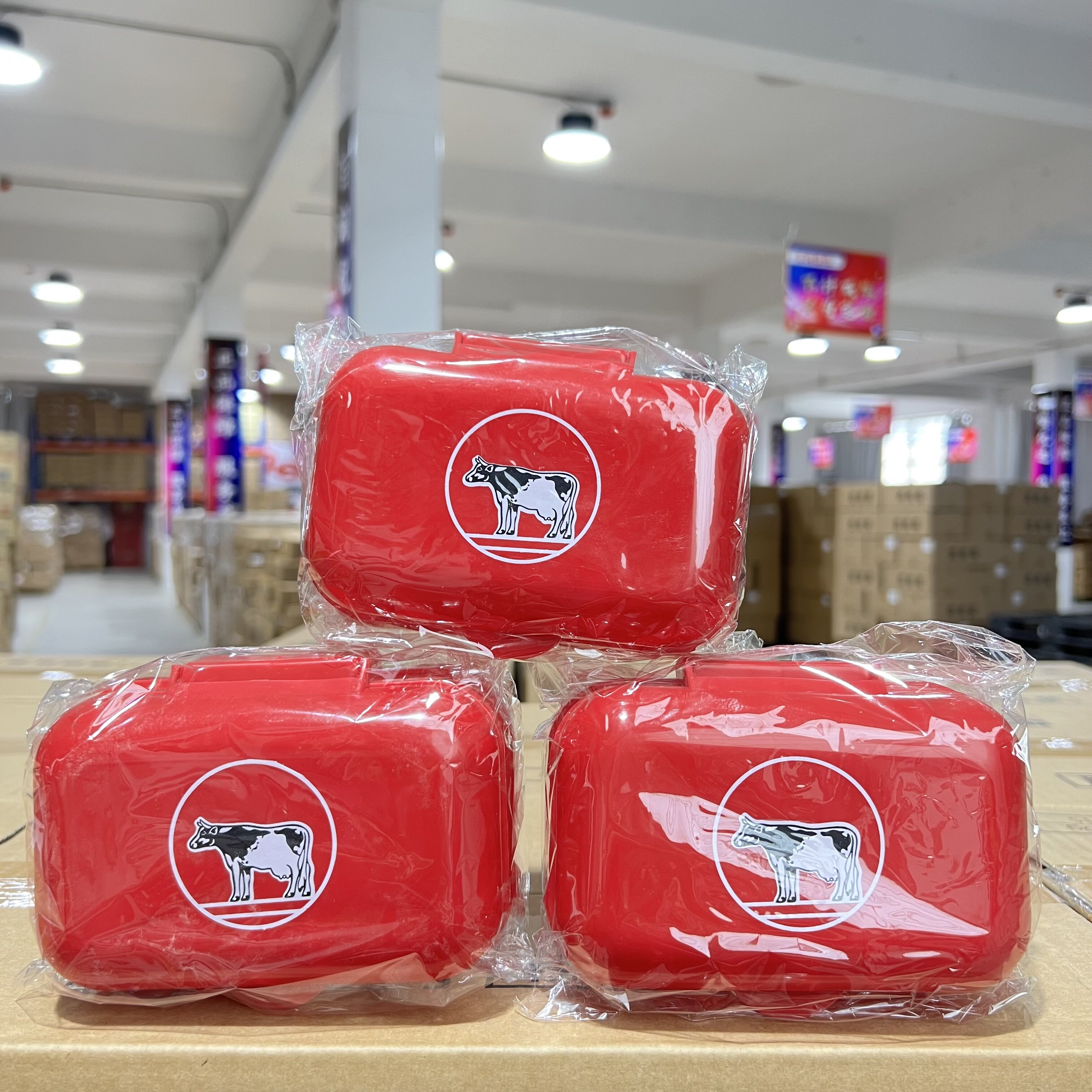 cow牛牌肥皂盒带盖子大号沥水长方形带盖洗衣皂盒香皂盒翻盖简约