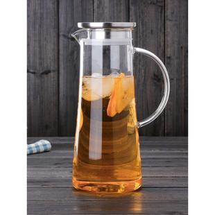 月亮玻璃水壶水杯套装高硼硅玻璃凉水壶大容量冷水壶家用扎壶餐厅