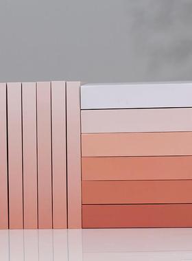 颜色渐变假书装饰书摆件样板间书柜道具模型吧台仿真书颜色可定制