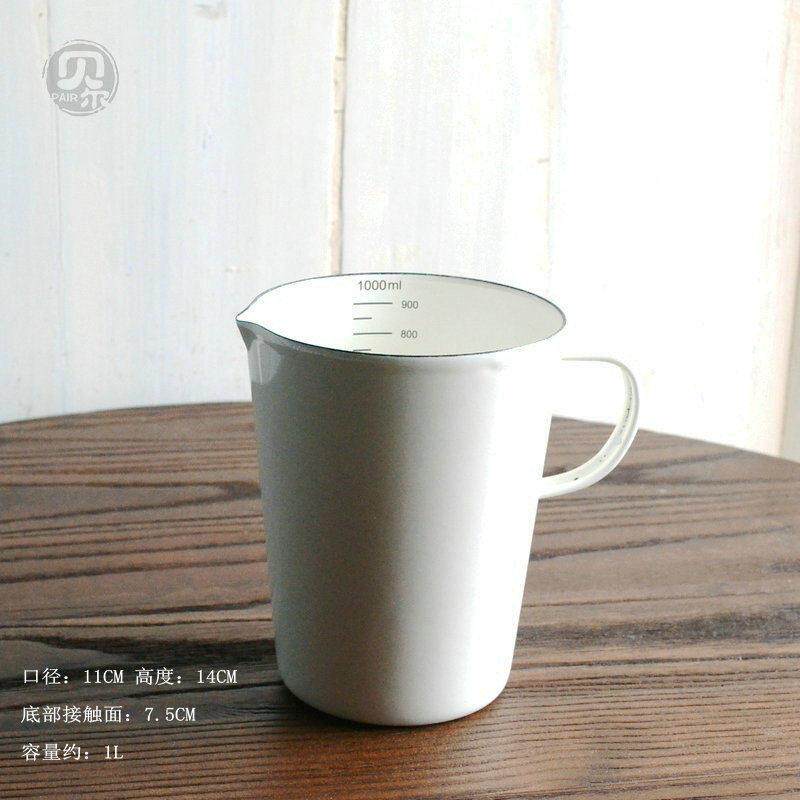 贝尔搪瓷、出口英国GT系列1L搪瓷大量杯质感纯色zakka风空间装饰