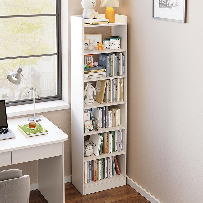 书架置物架落地家用儿童书柜客厅多层储物柜现代简约夹缝展示架子