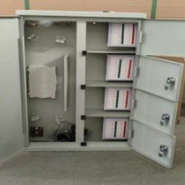 室内壁挂48芯四网合一光纤分纤箱 多款规格三网合一网络箱配电箱