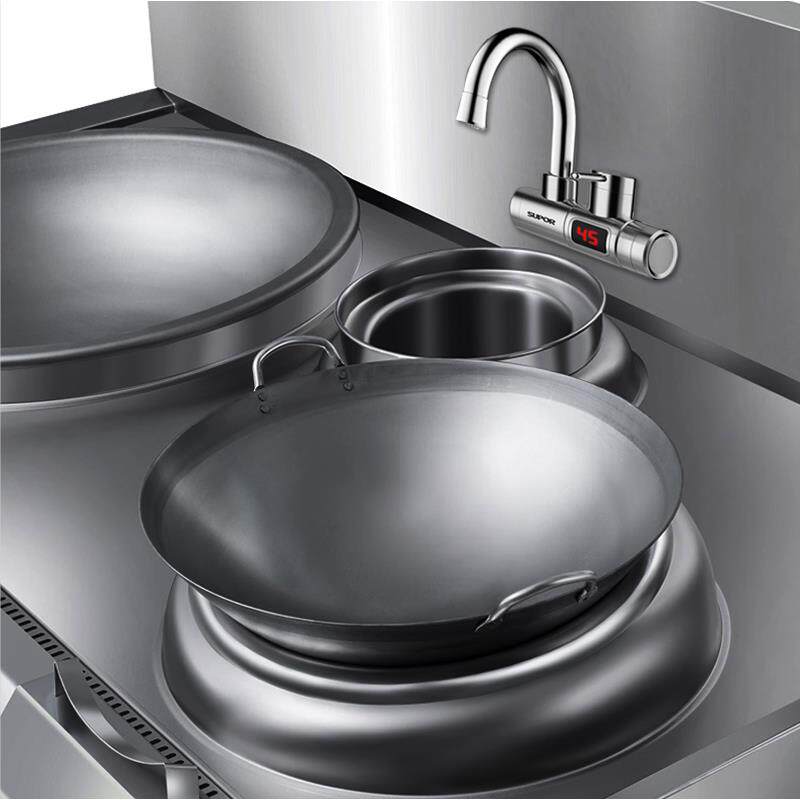 商用不粘锅凹面电磁炉燃气灶专用炒锅双耳不锈钢锅电磁灶圆底铁锅