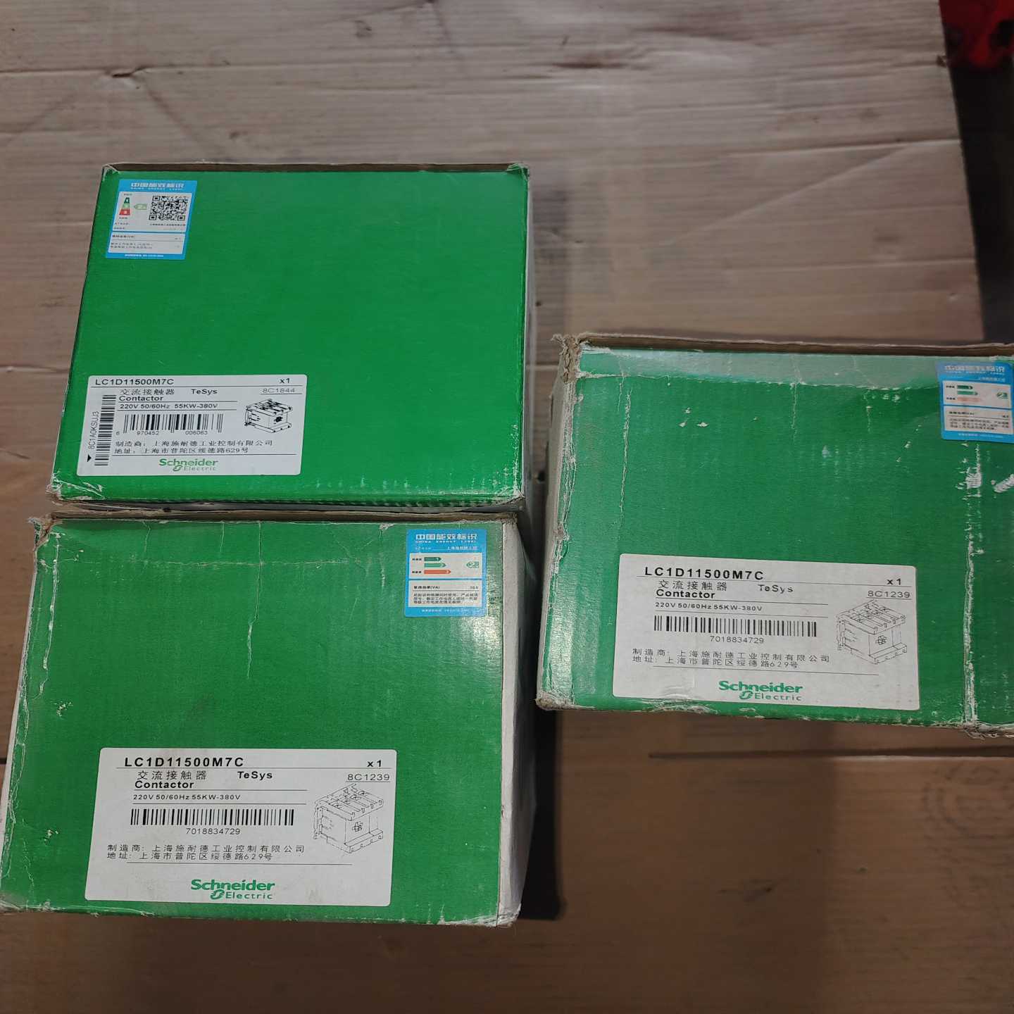 施耐德交流接触器LC1D11500M7C，220V50/6--议价商品