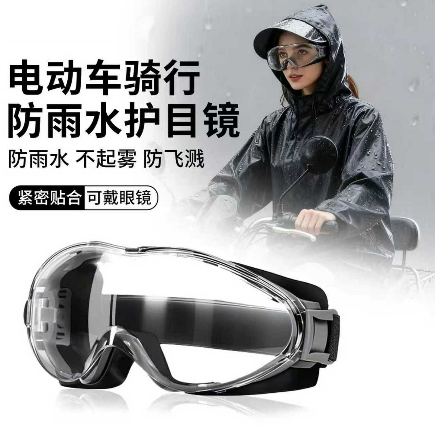 德国护目镜劳保防飞溅灰尘不起雾全封闭式防风眼镜工业角磨机切割