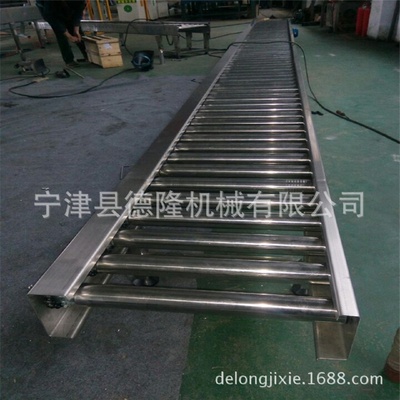 不锈钢滚轴线托辊输送线物流分拣线无动力滚筒输送机传送带流水线