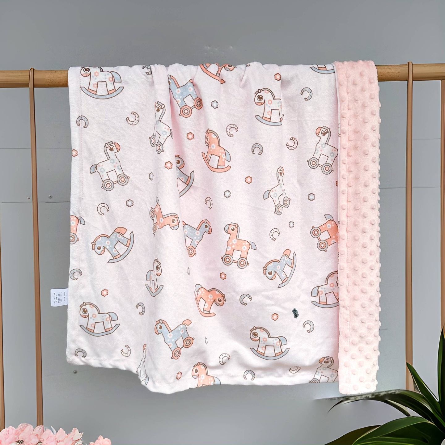 婴儿a类豆豆毯秋冬绒小毯子儿童被子四季宝宝盖毯薄款空调毯大人