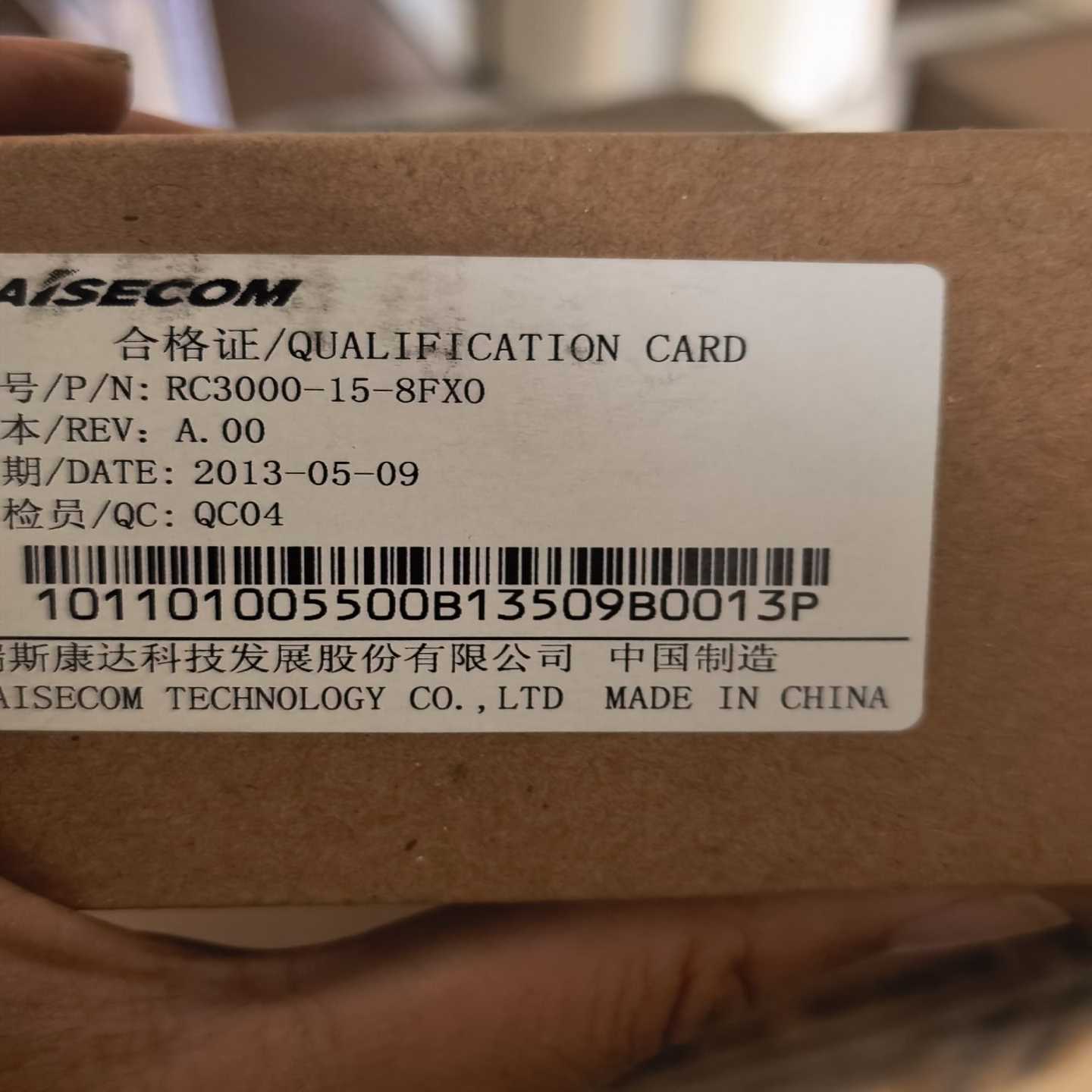 瑞斯康达RC3000-15-8FX0板卡，全新原装，-议价