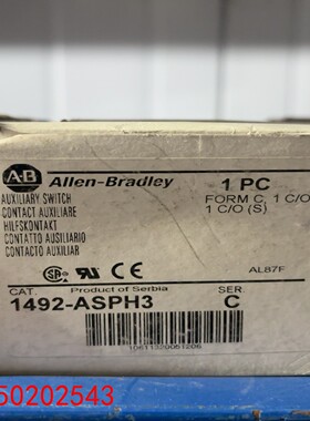 【请询价】全新正品AB罗克韦尔1492-ASPH3断路器辅助触点