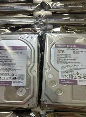 西数6TB紫盘监控硬盘，型号WD62PURX，SATA接口，--议价商品