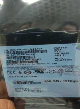 现货60个三星PM1643a960GBSAS12Gb--议价商品