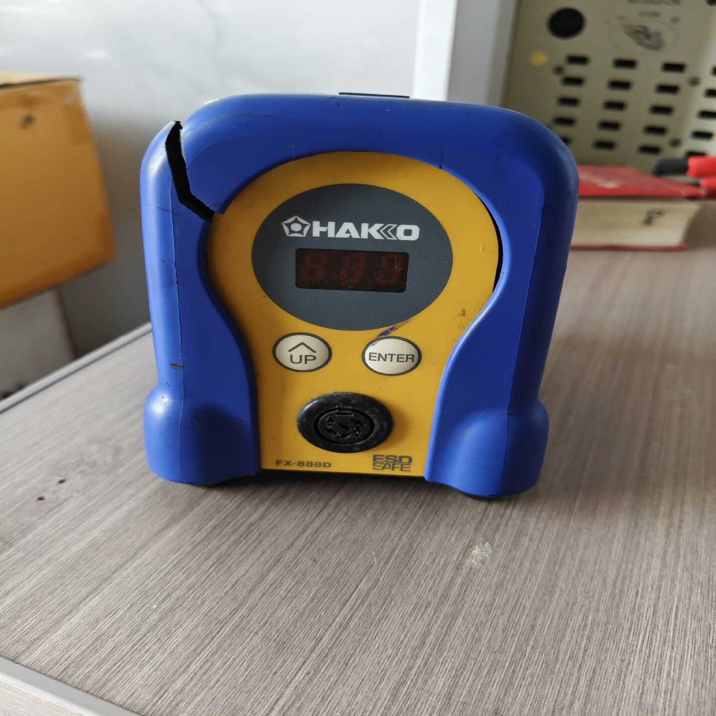 【议价】白光焊台Fx一888D，成色见图片，外壳破损，通电显示，便