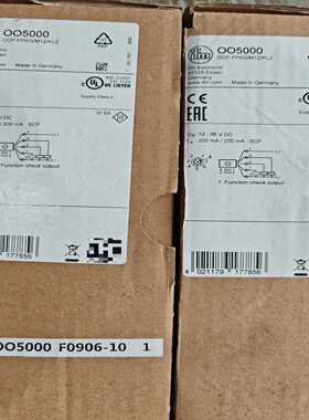 询价全新ifm电子OO5000传感器，德国制造，IP65防护等级