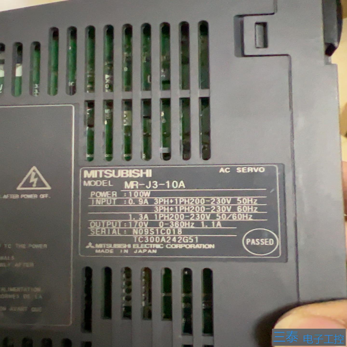 三菱驱动器MR-J3-10AMR-J3-20A，议价