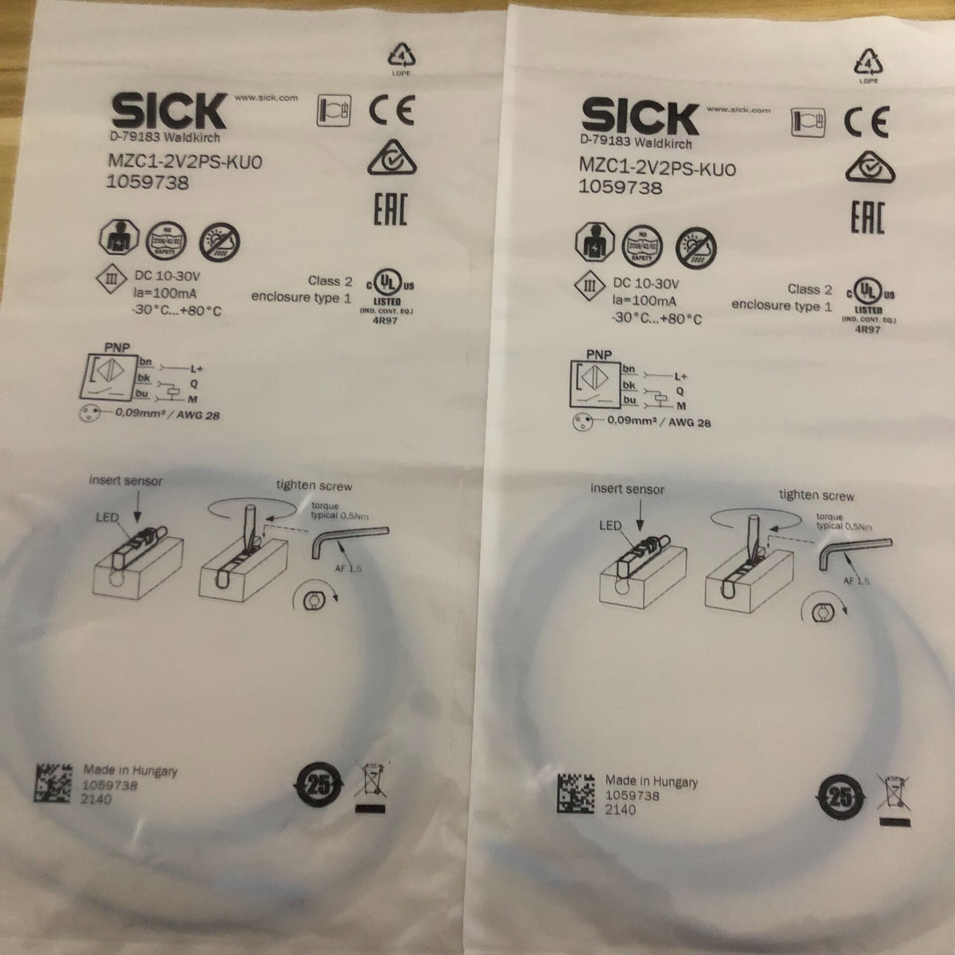 SICK磁性开关MZC1-2V2PS-KUO全新原装 105