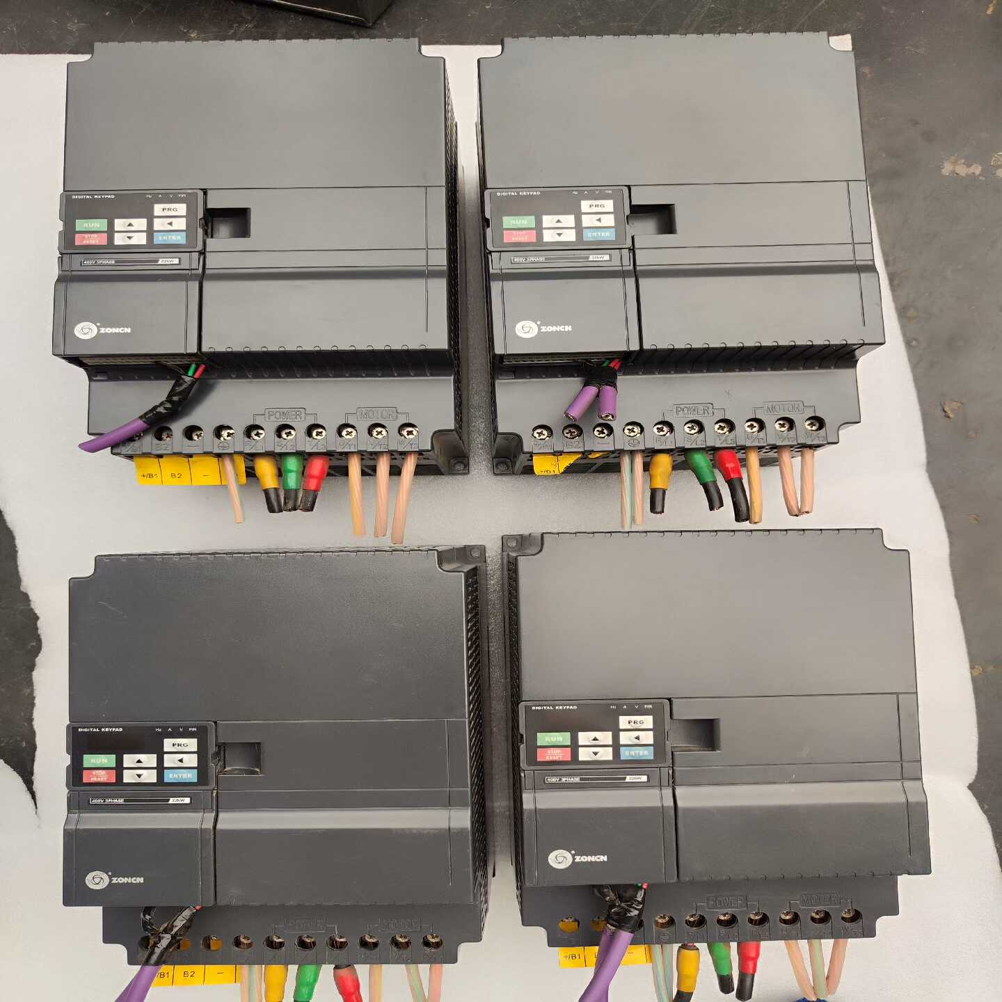 议价众辰变频器拆机的5台上海众辰Z2000系列矢量型变频器，