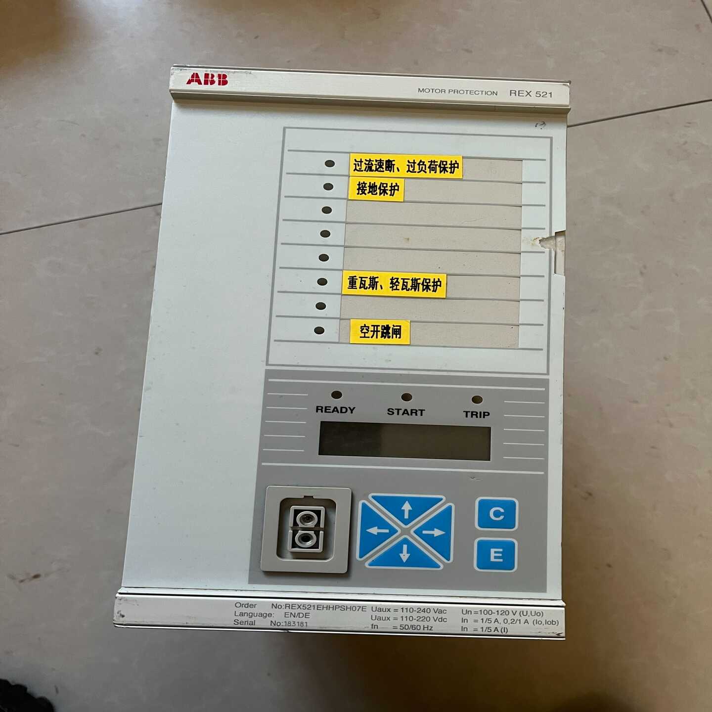 ABB综合保护器REX521成色如图要的联系议价出--议价商品