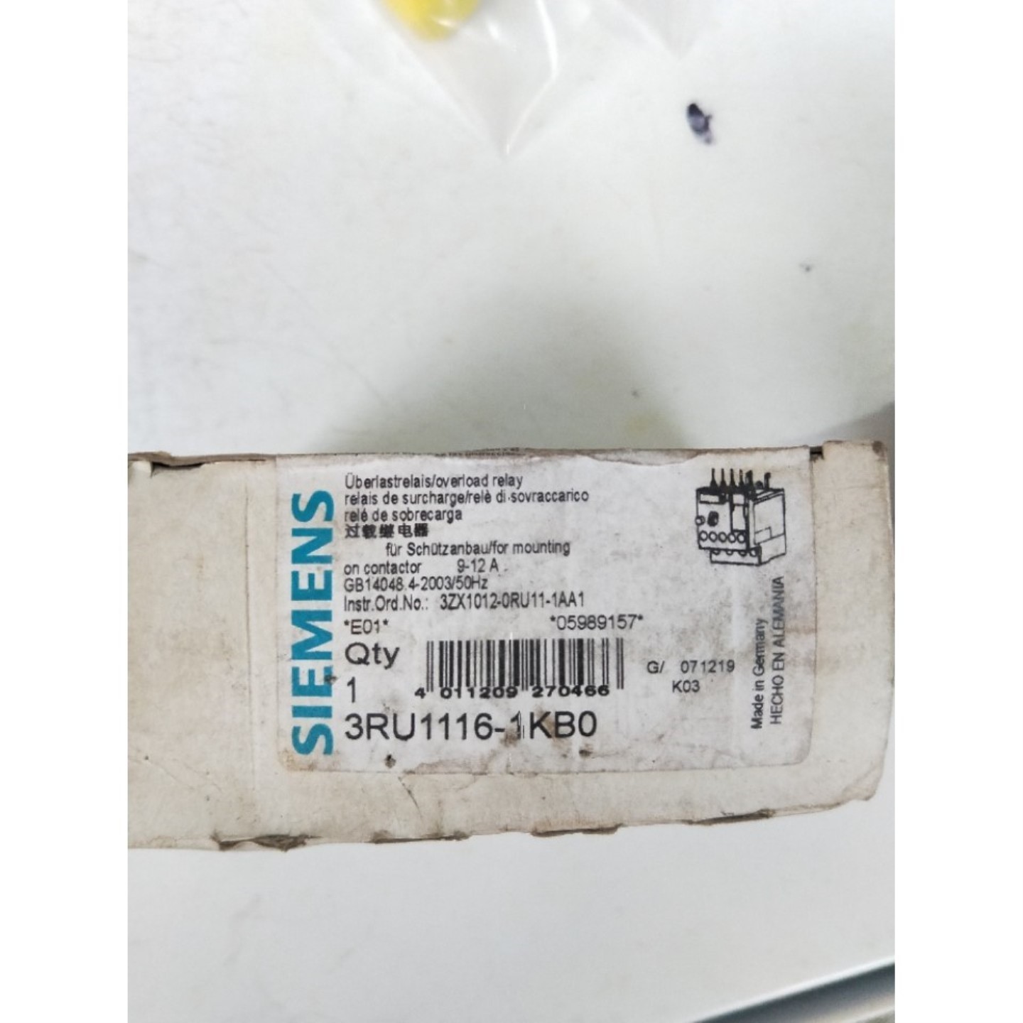 【请询价】全新正品  3RU1116-1KB0 实物拍摄 现货