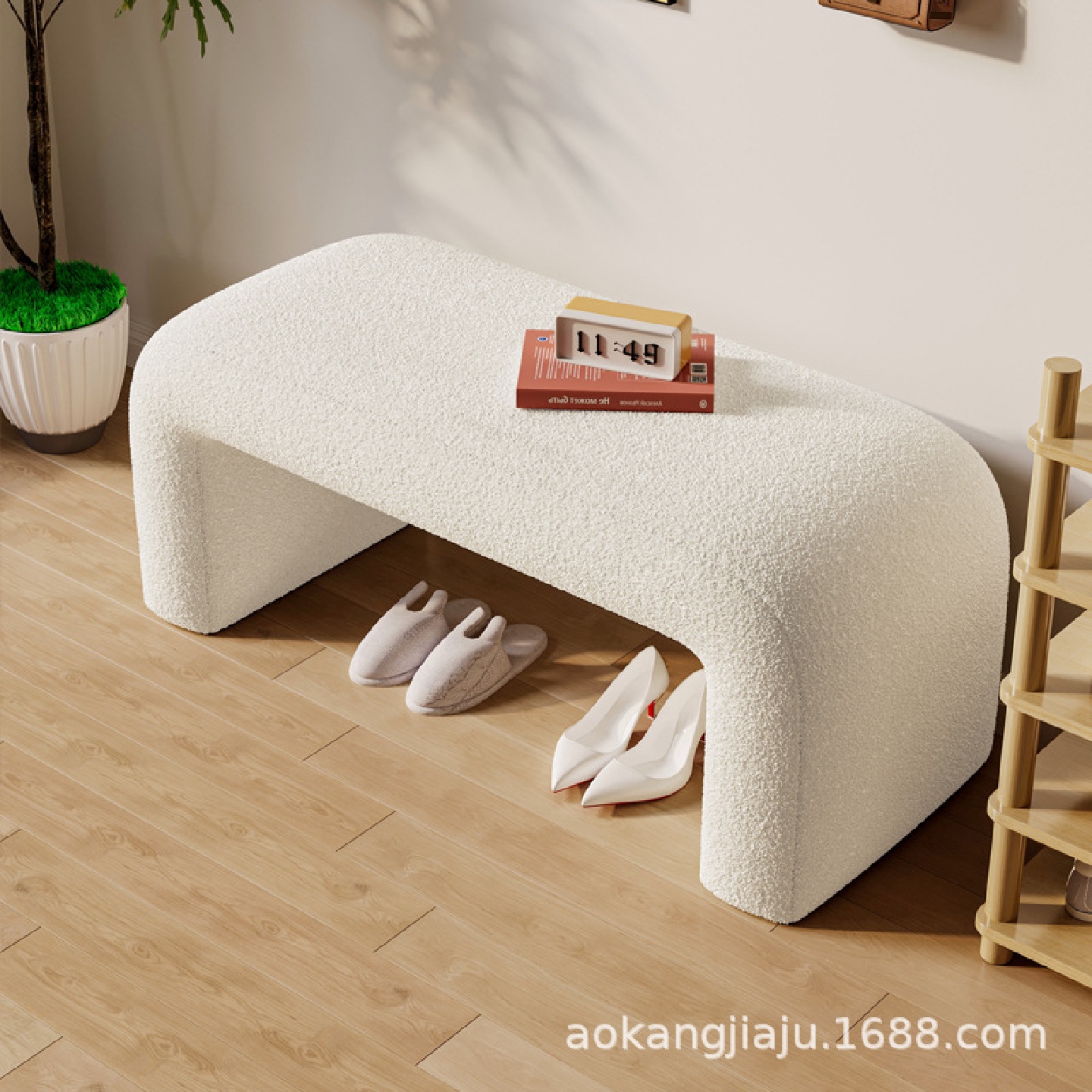 换鞋凳家用门口入户穿鞋凳轻奢高级感客厅沙发坐凳试衣间长条凳子